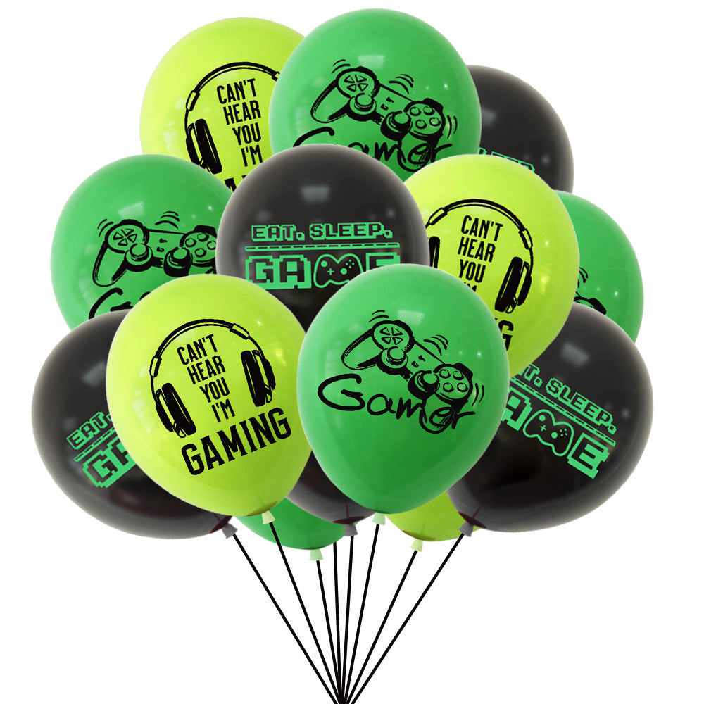 Game on - play station theme helium balloons - 10pcs