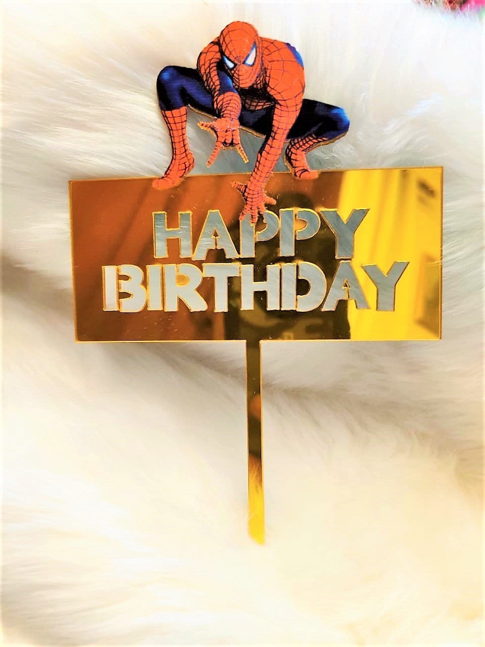 Spiderman cars Cake topper