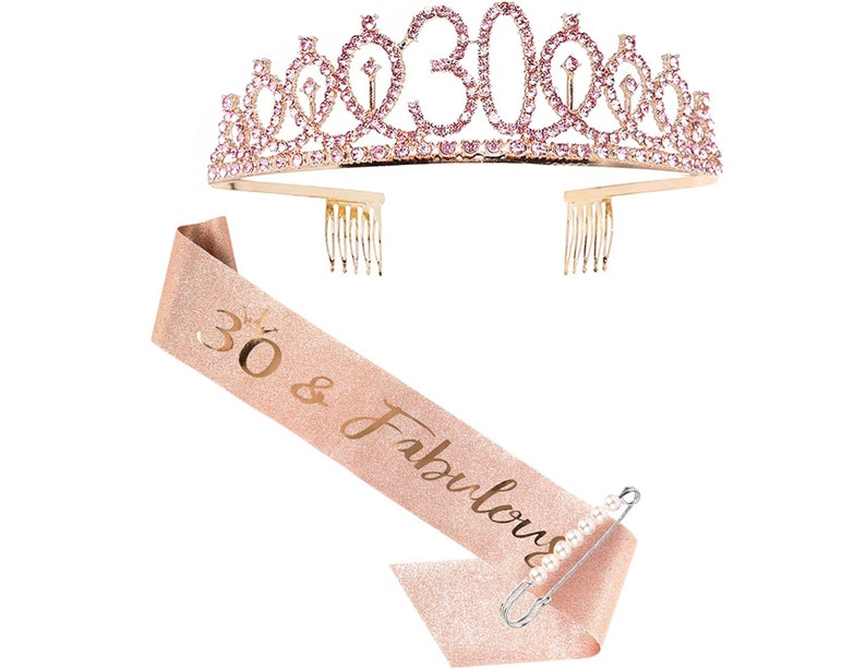 30th birthday sash and tiara