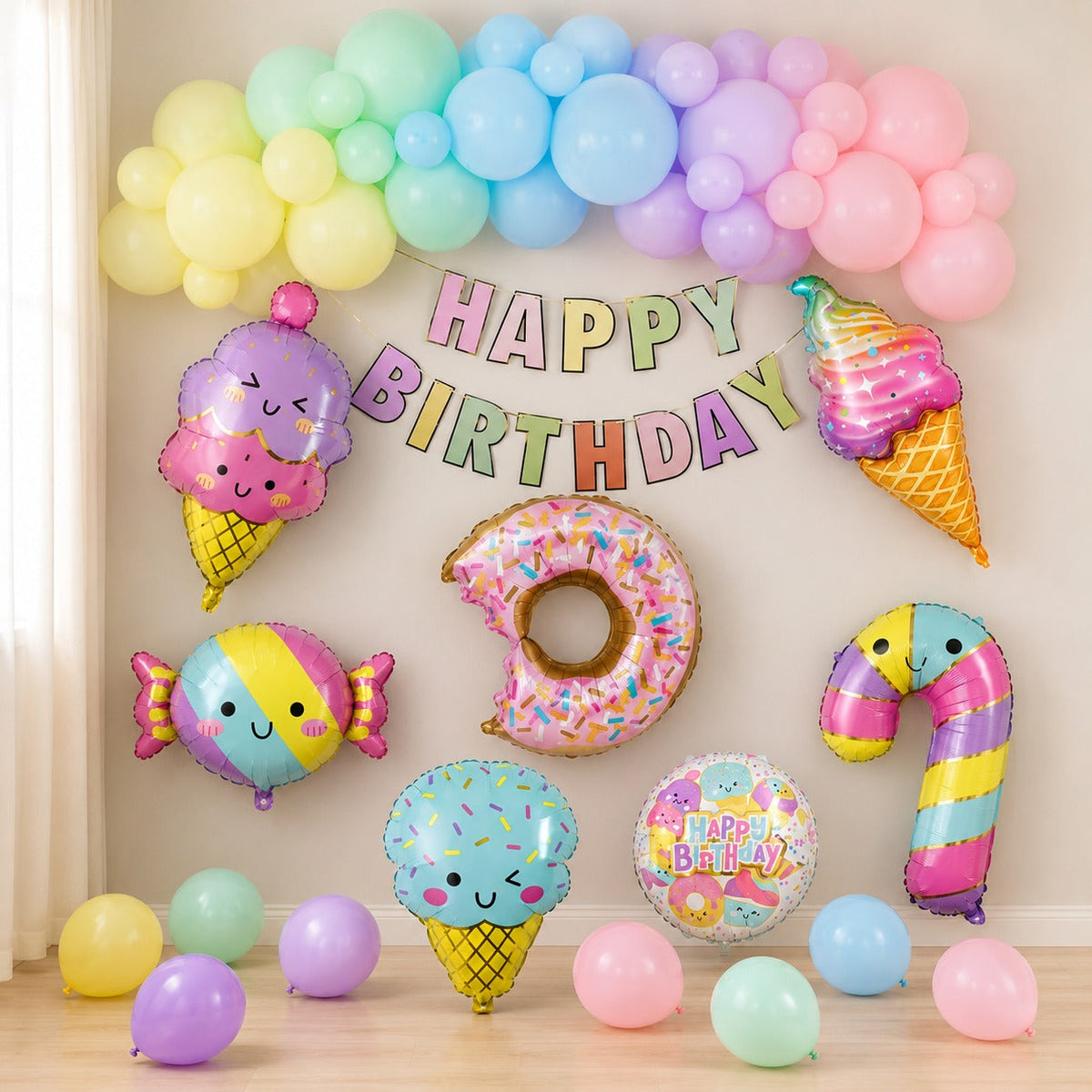 Candy theme birthday decoration