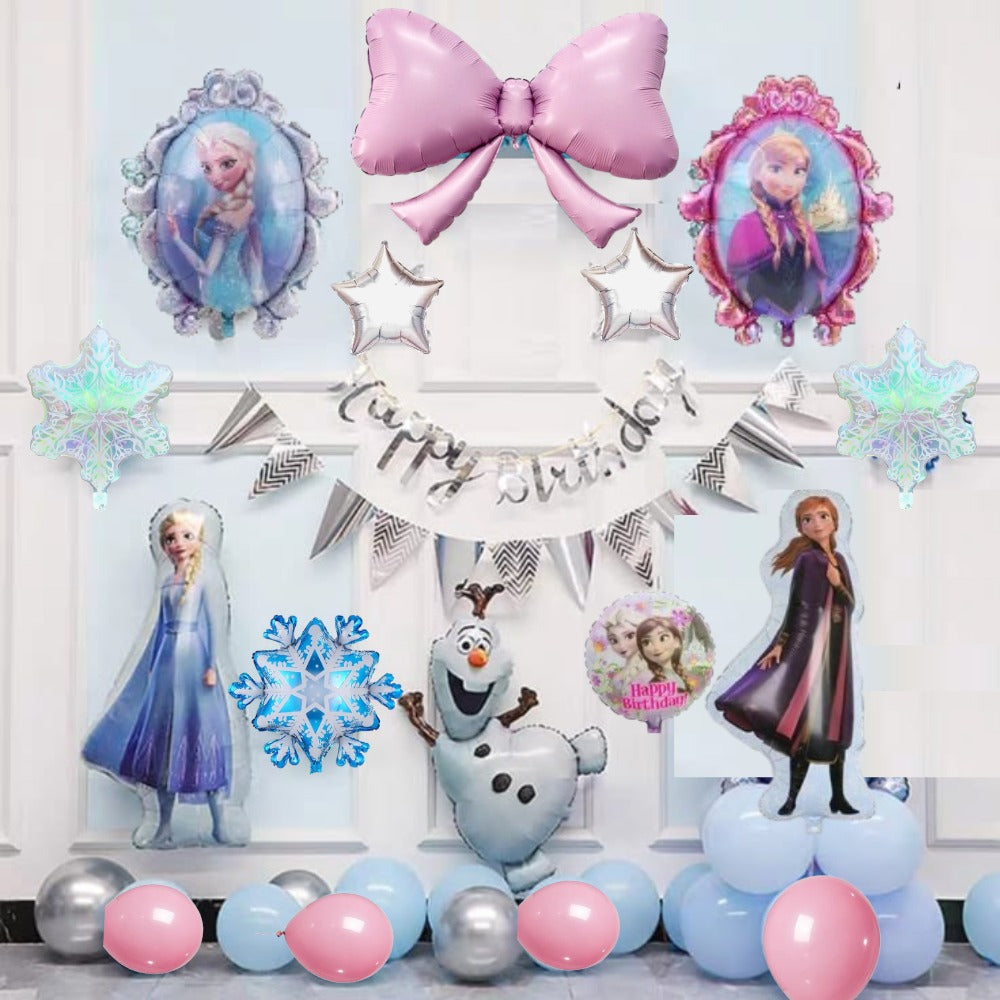 Frozen elsa pink balloon balloon decoration