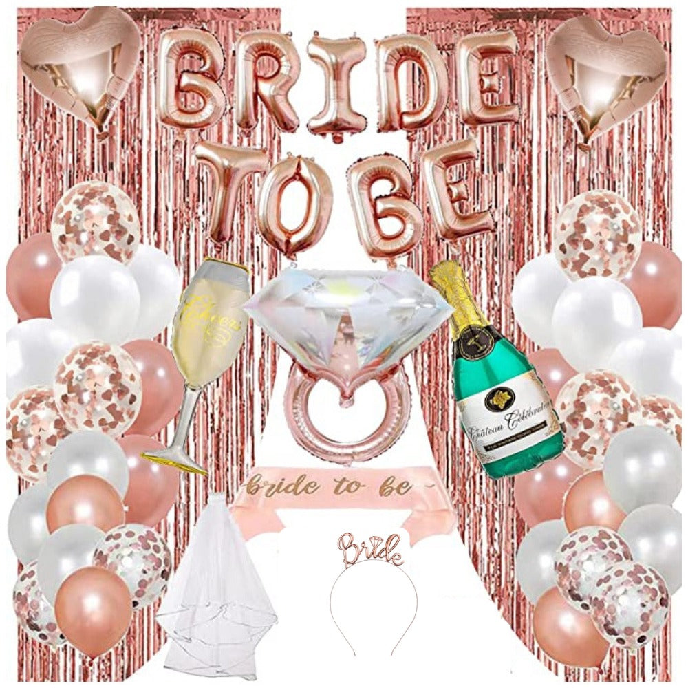 Bride to be decoration kit - rosegold