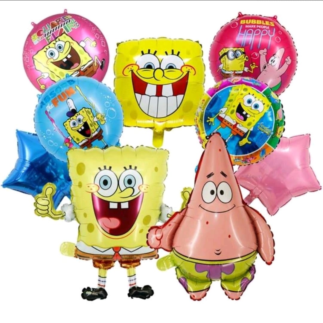 Sponge bob balloon decoration