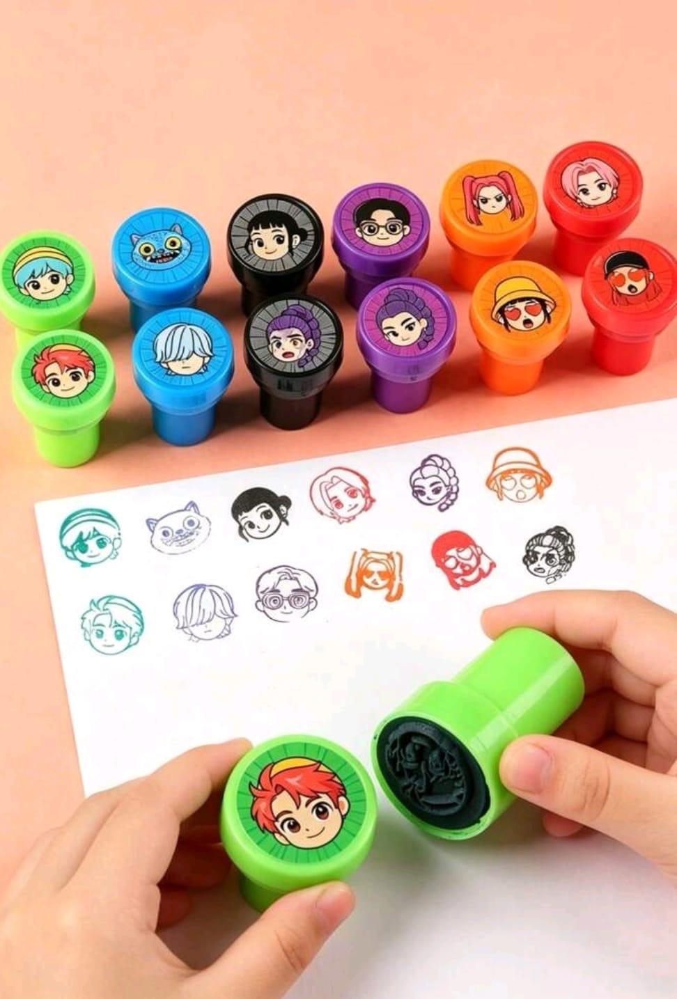 Kpop demon hunter stamp pack of 12