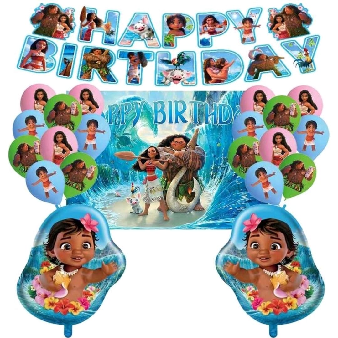 Moana birthday decoration kit