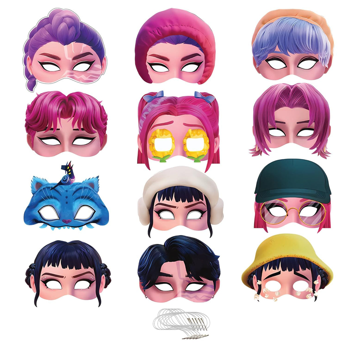 Kpop face mask 12pcs set