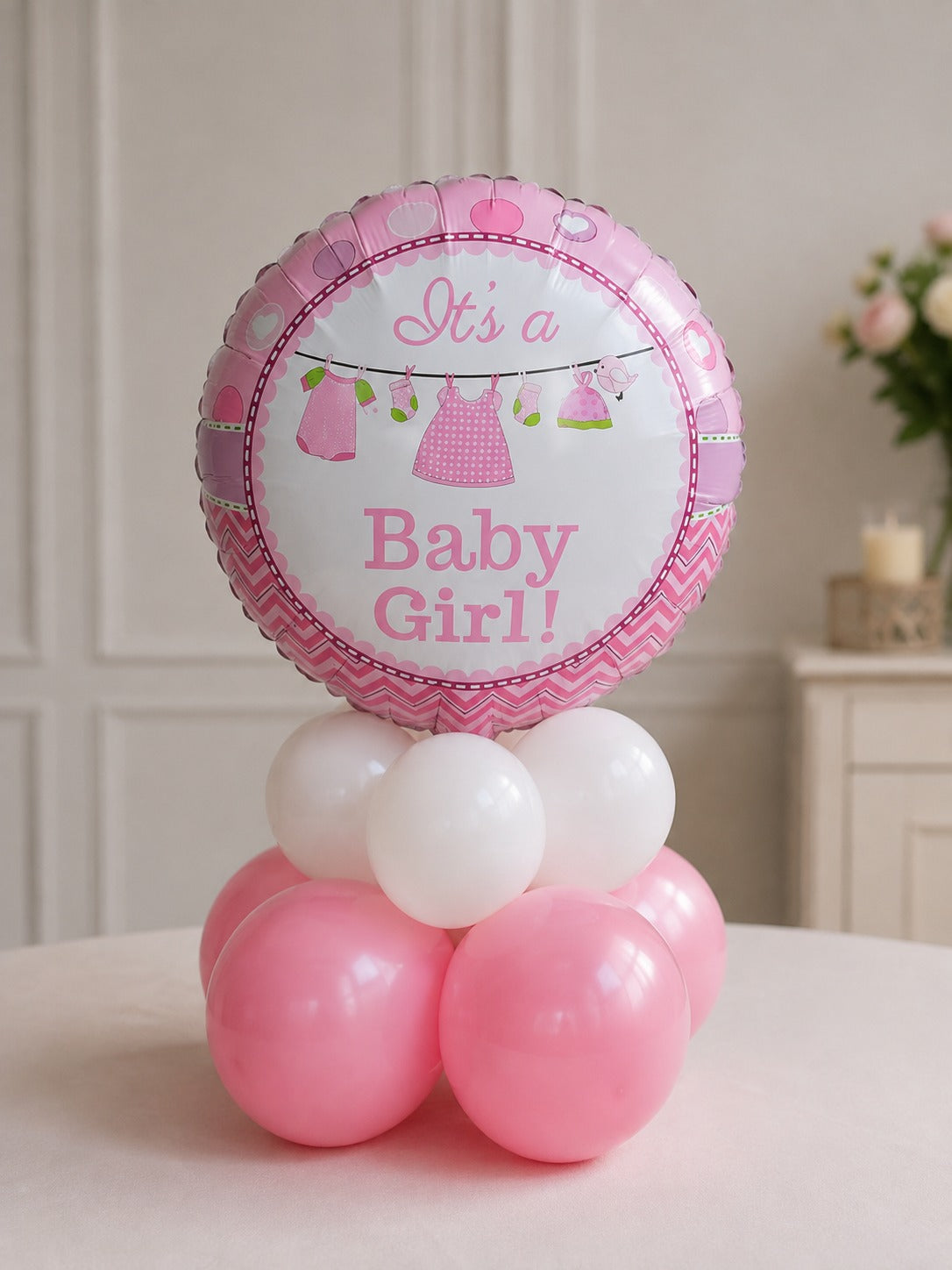 Its a girl - air filled table centerpiece