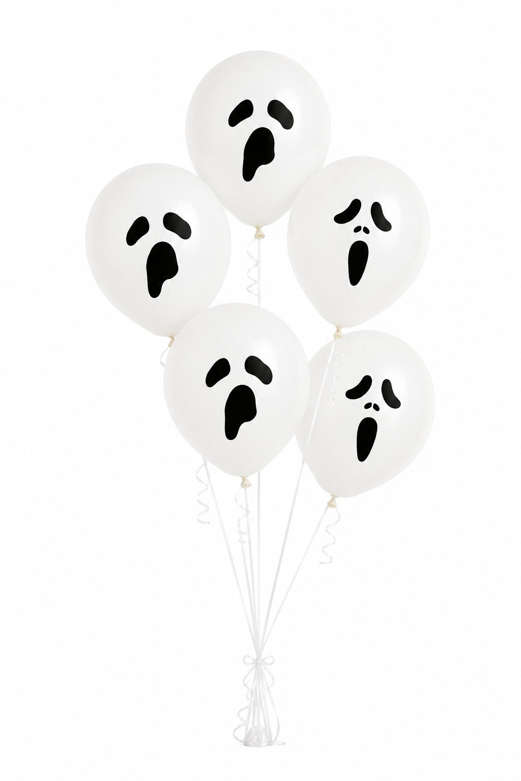Ghost printed helium balloon - 5 pcs - assorted design