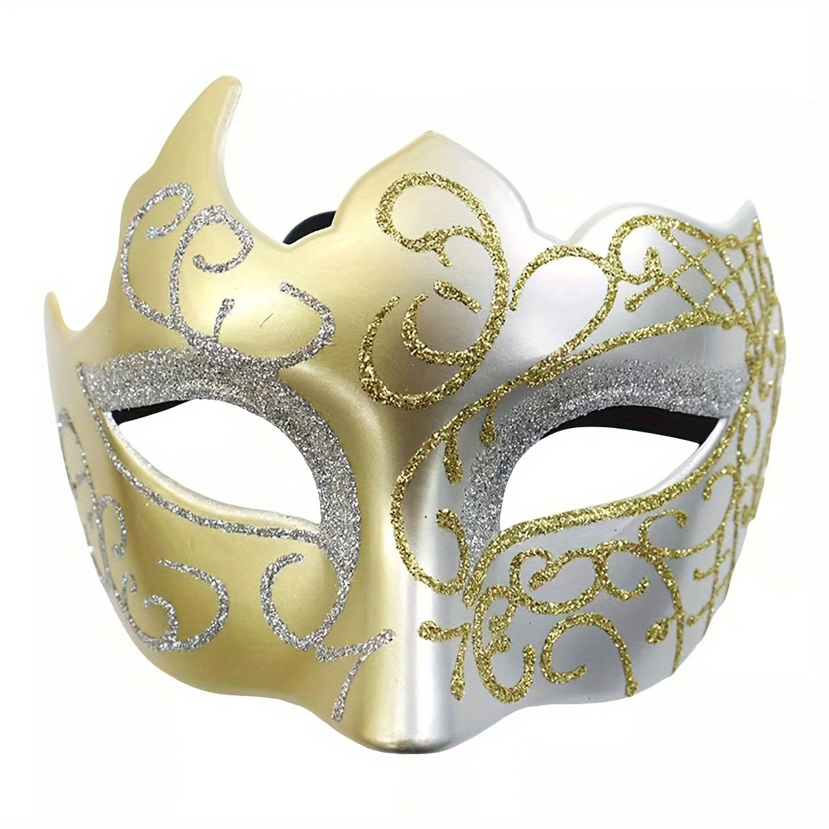 Silver gold masquerade mask