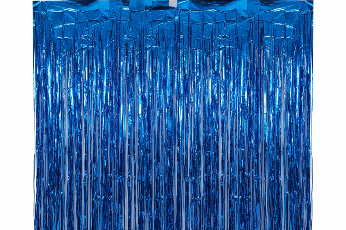 Blue Foil Curtan
