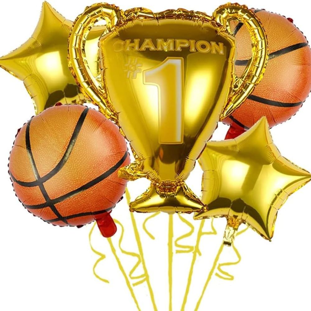 Basket Ball Foil Balloon Helium Filled