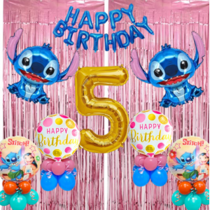 lilo Stitch Birthday Balloon Decoration Kit – DIY or Ready-to-Use pink