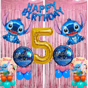 lilo Stitch Birthday Balloon Decoration Kit – DIY or Ready-to-Use blue