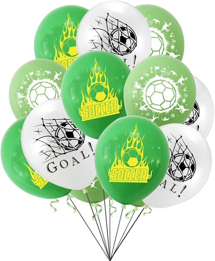 Football theme helium balloons - 10pcs