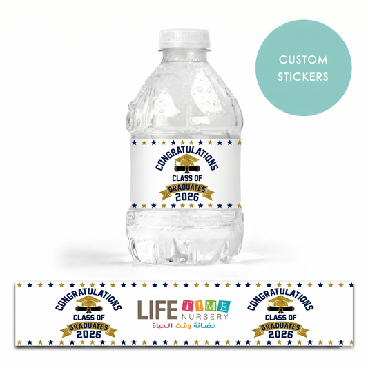 Personalized Custom Water Bottle Labels - 10pcs graduation