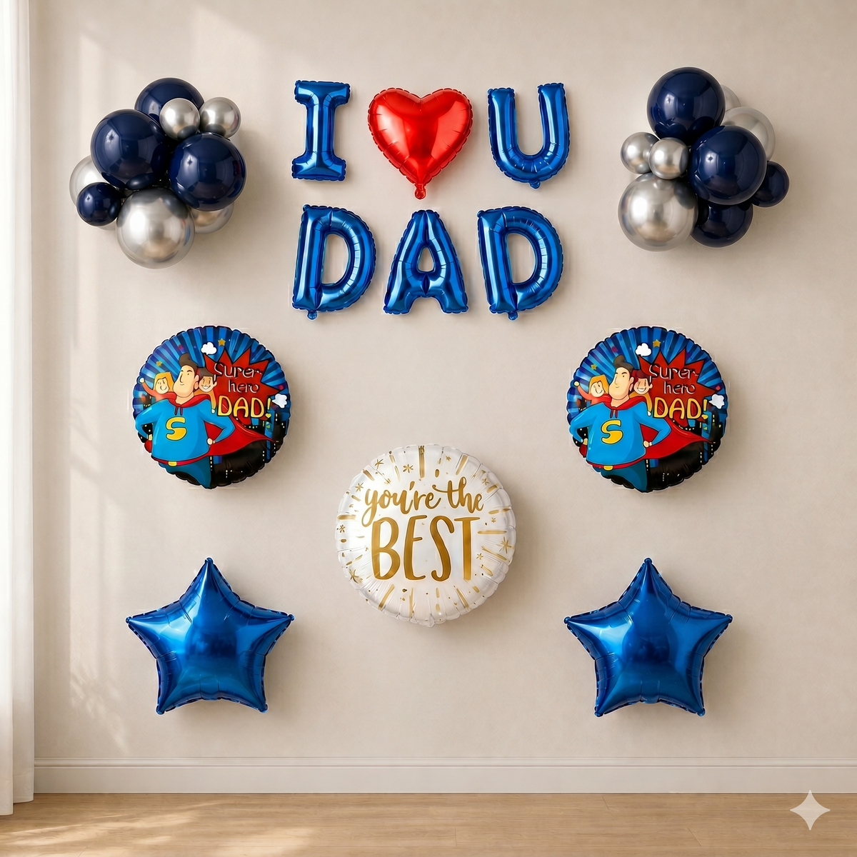 I love dad , your are the best fathers day decoration