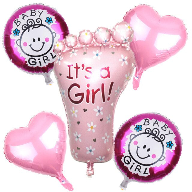 It's a Girl" 5-piece foil balloon set