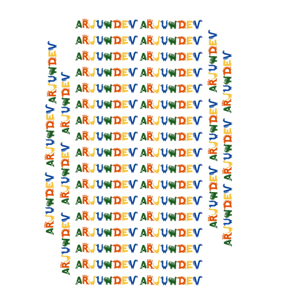 Personalized Kids School Name Labels - simple color theme