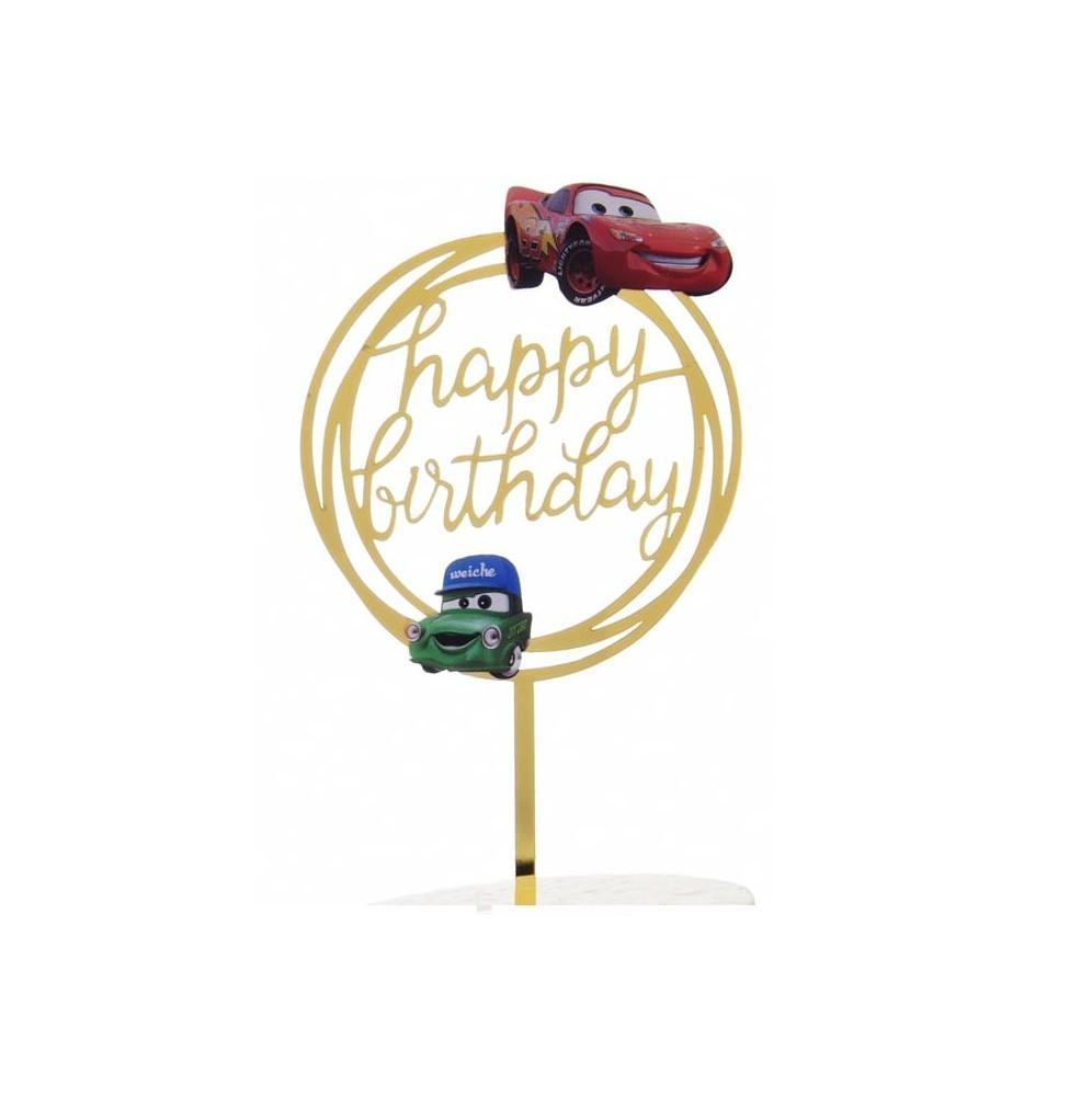 MC Queen cars Cake topper