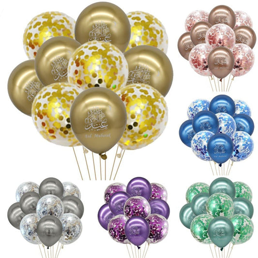 eid mubarak printed balloons