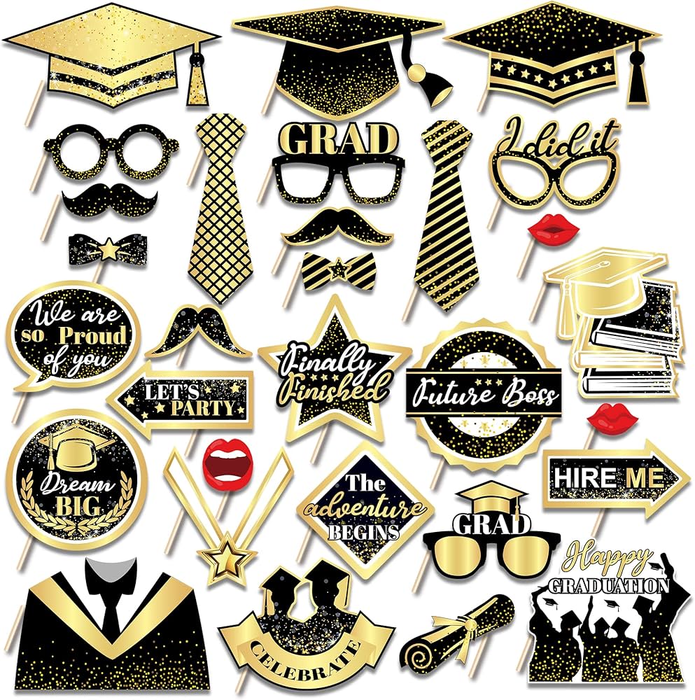 Grad photo props