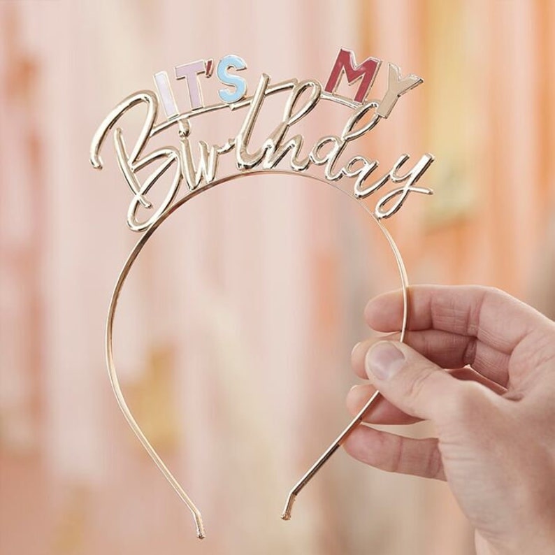 Its my birthday elegant headband