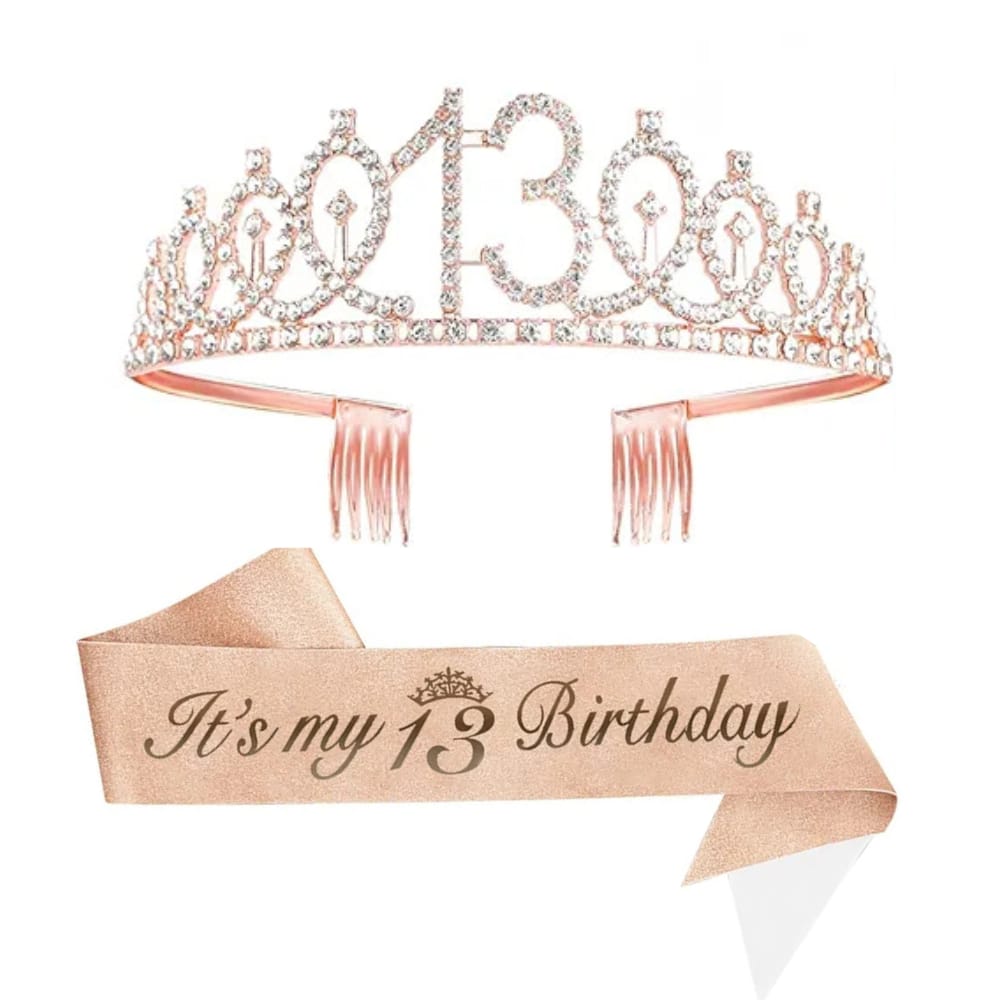 13th birthday sash and tiara