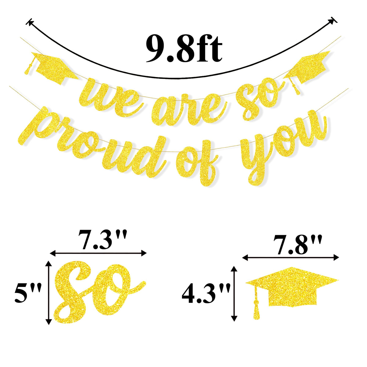We are so proud of you graduation banner