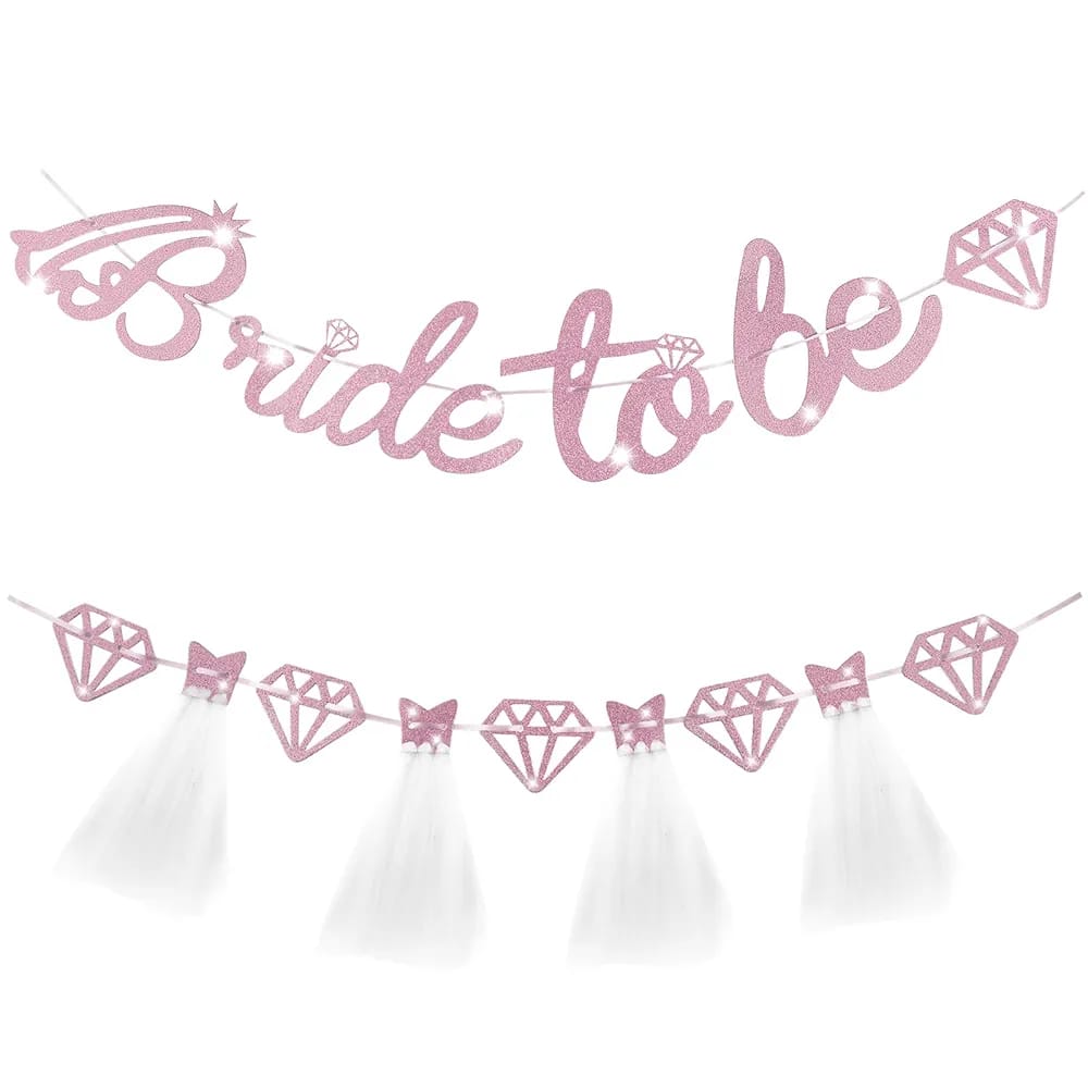 bride to be pink banner