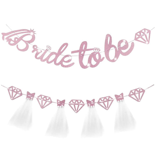 bride to be pink banner
