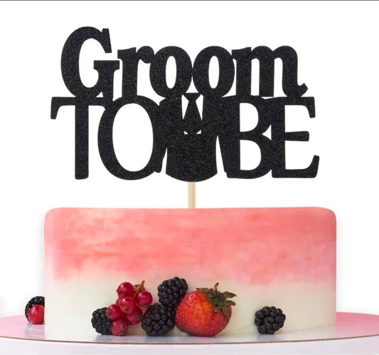 Groom to be cake topper