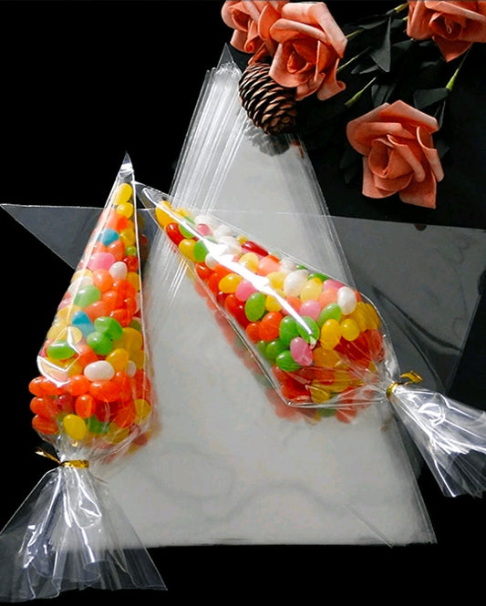 100pcs cone candy bags
