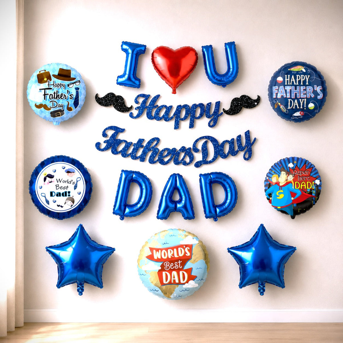 I love dad fathers day decoration