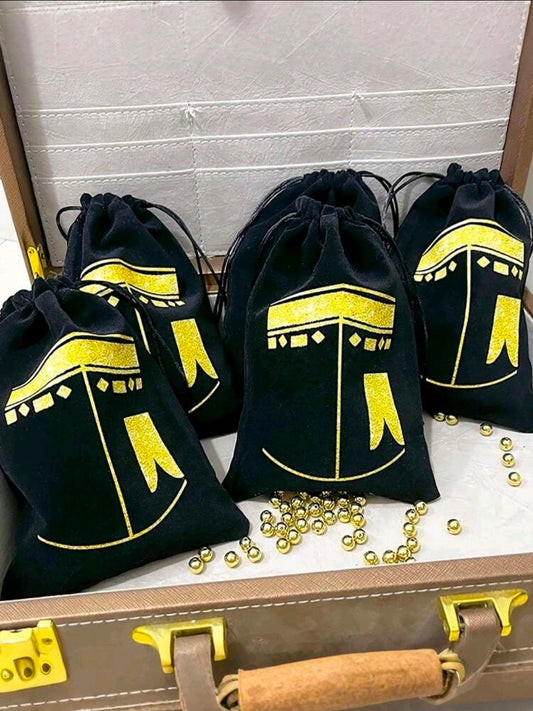 5pc hajj return gift bag 16 cm
