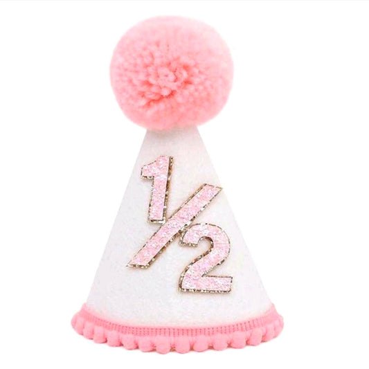 Half birthday 1/2 party hat