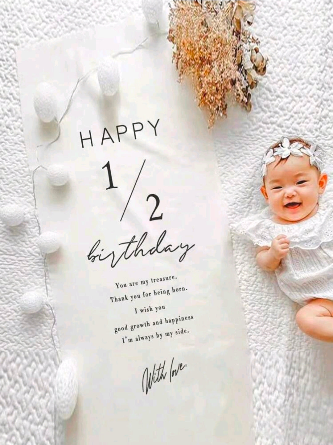 1pc/Set Half Birthday Decoration Fabric Party Backdrop Wall Tapestry