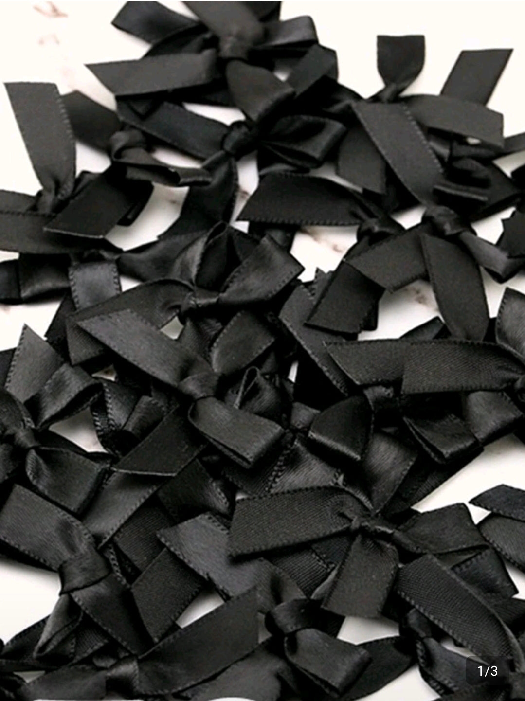 50pcs black bow