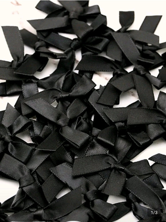 50pcs black bow
