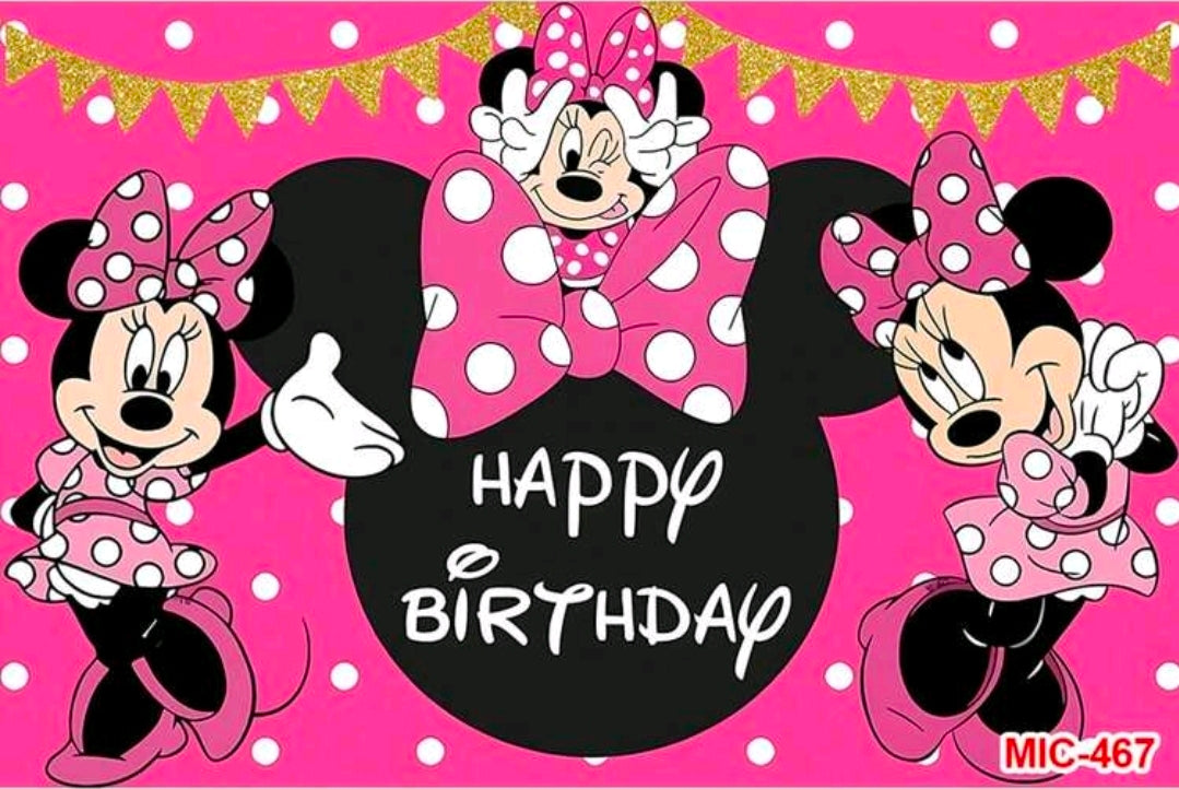 Minnie backdrop poster for birthday