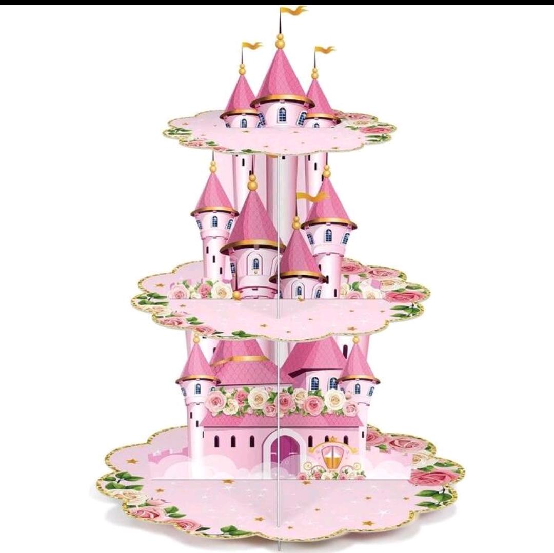 Princess Castle cup cake stand