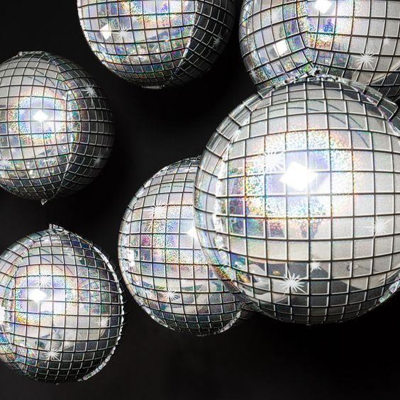 Disco foil balloon 1 pc helium filled