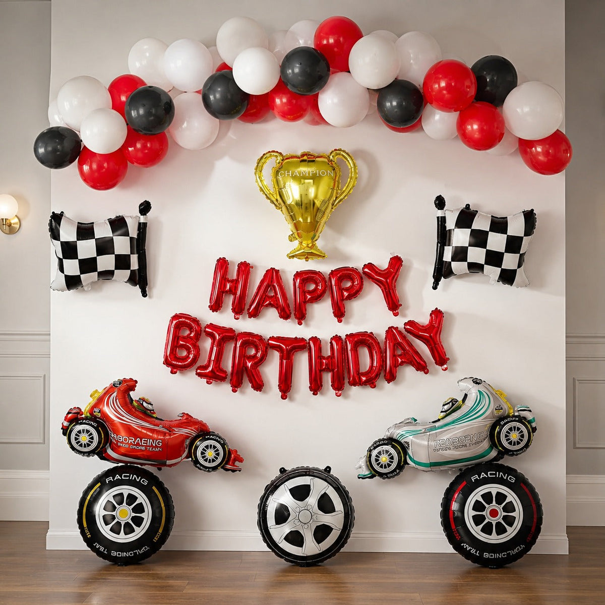 simple racing car decoration