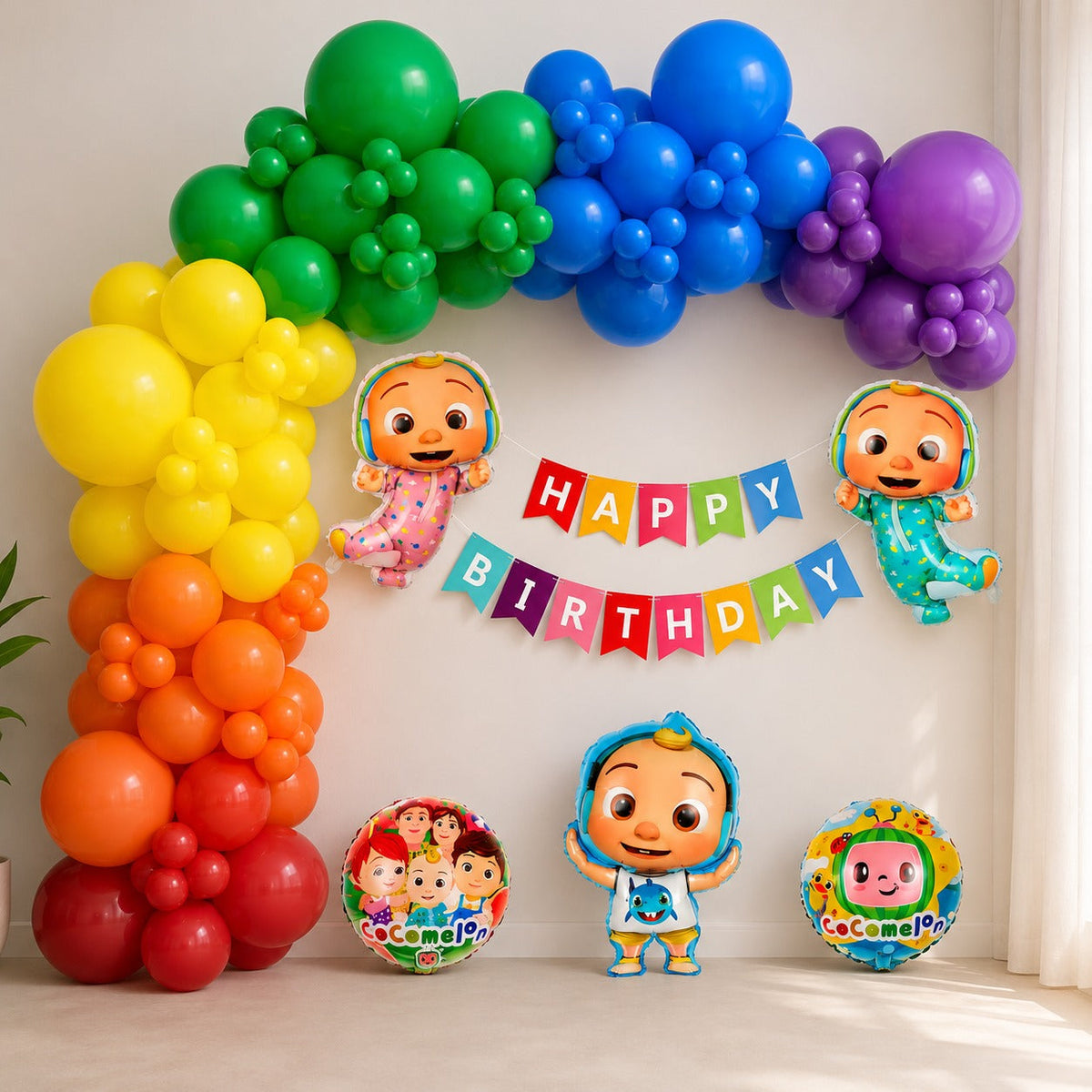 Cocomelon colorful birthday decoration  (3m)