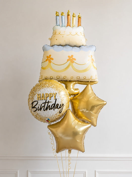 Premium helium bunch for birthday
