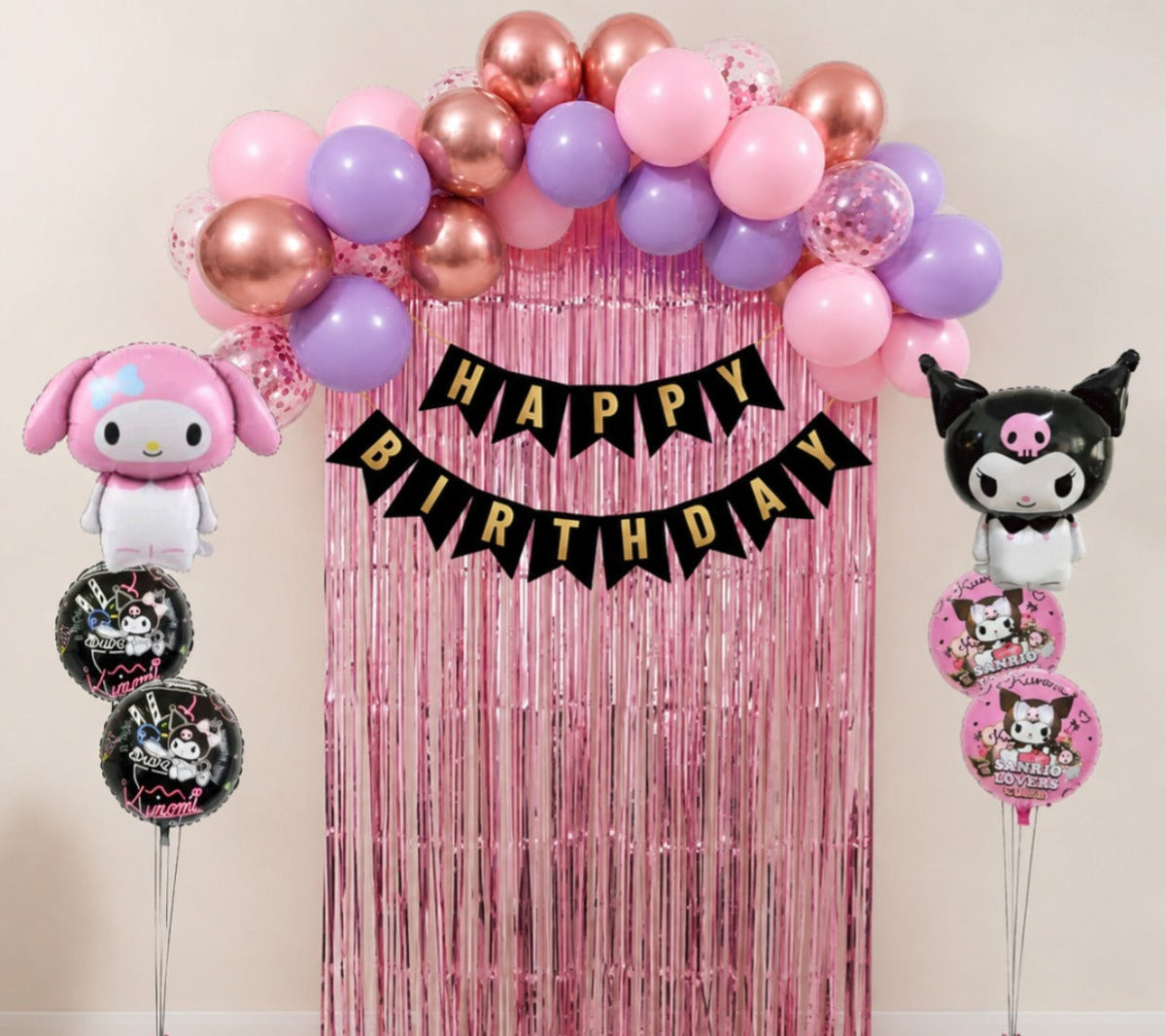 kuromi and my melody simple decoration