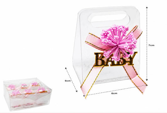 Acrylic it's a girl gift box , best for chocolate,  perfume or dates giveaway  Set of 12 pcs