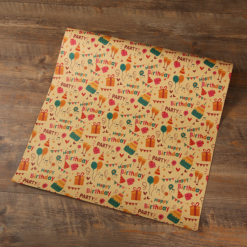 gift wrapping sheet design1 - pack of 5 pcs
