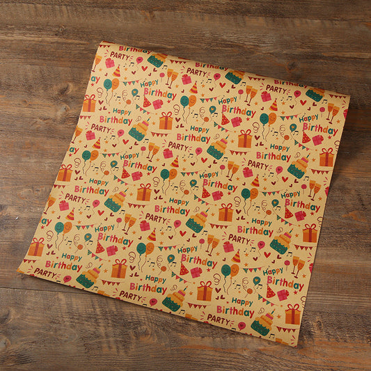 gift wrapping sheet design1 - pack of 5 pcs