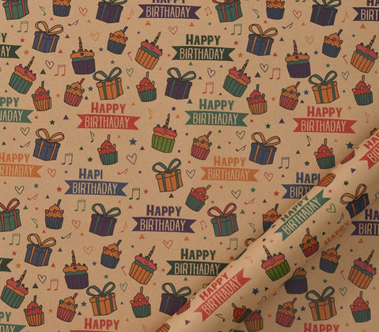 gift wrapping sheet design 2 - pack of 5 pcs