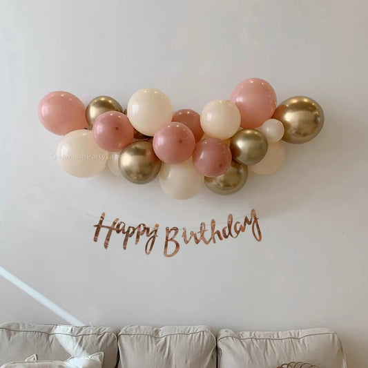 on the go balloon garland shades of  retro